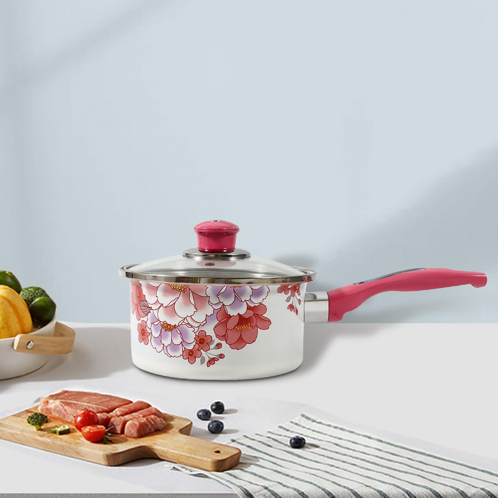 Baby Food Restaurant - Emaille melkpot Multifunctionele soeppan met anti-aanbaklaag