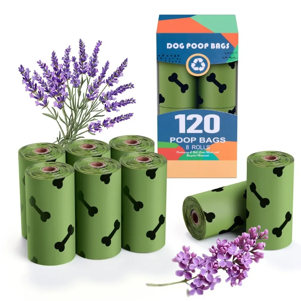 Baby Food Dogs - Hondenpoepzakjes Lavendelgeur - 120 Grote Biologisch