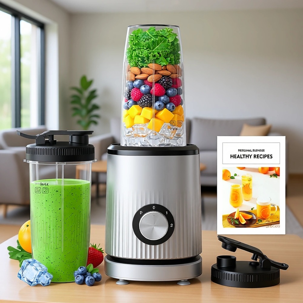 Baby Food Blender - Draagbare persoonlijke smoothieblender met 2 bekers