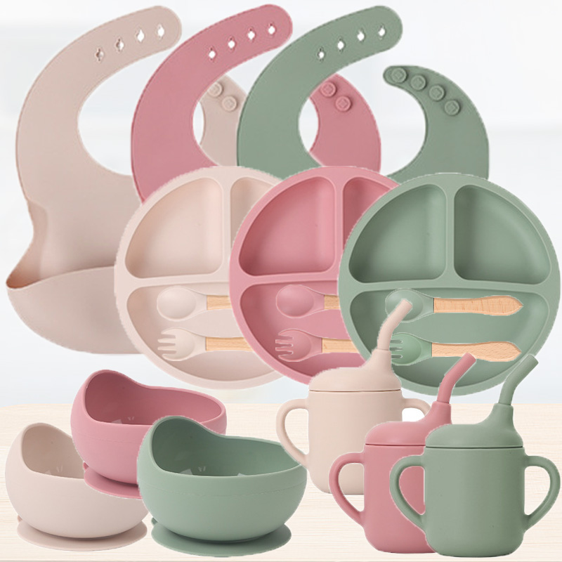 Baby Food Kids - Kinderen Siliconen Servies Set Baby Aanvullende