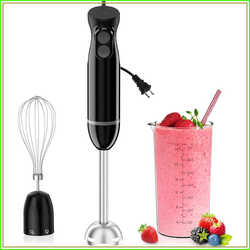 Baby Food Blender - 3-in-1 staafmixer met 2 mengsnelheden, garde