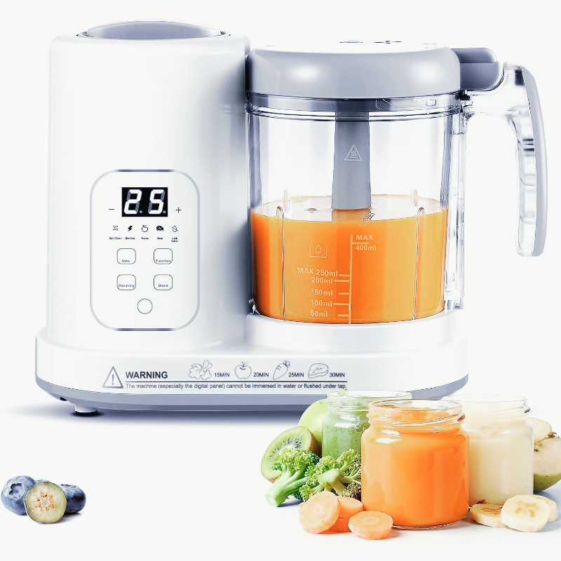 Baby Food Blender - Babyvoedselmaker Stoomkoker Blender 4-in-1 Automatische Stoom-,