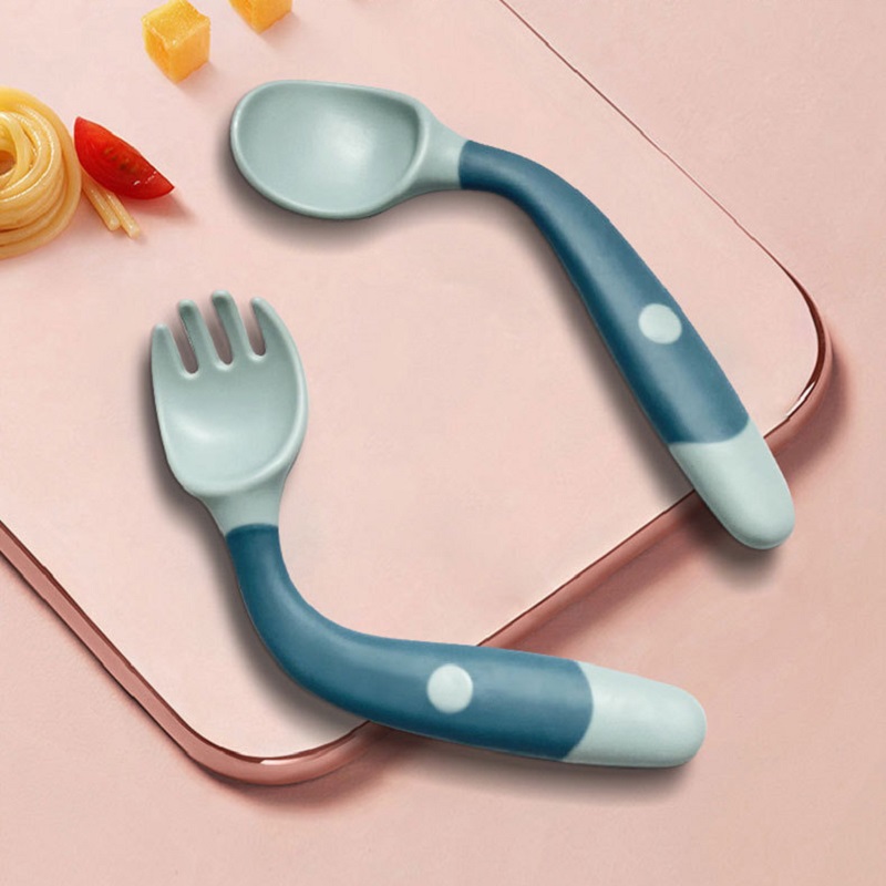 Baby Food Eating - Buigbare Siliconen Lepel Voor Baby 'S