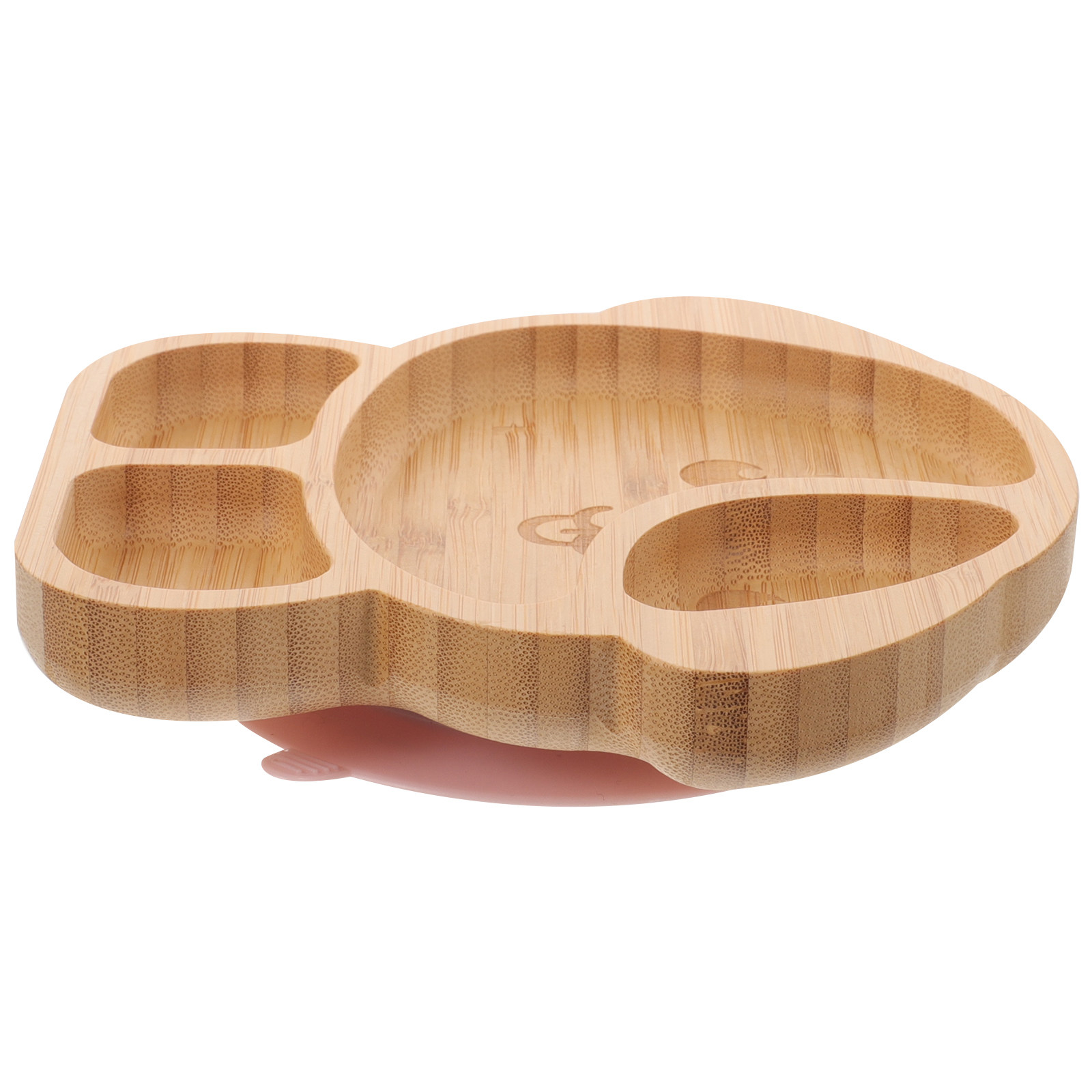 Baby Food Dogs - Gescheiden siliconen bamboe dinerbord met zuignap,