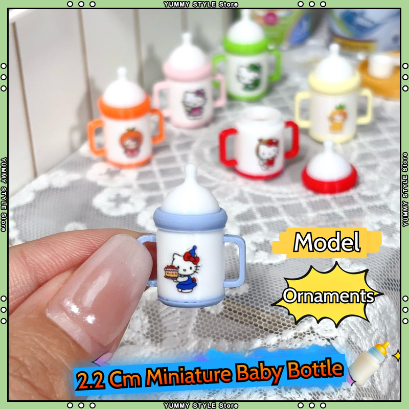 Baby Food Kids - 2,2 cm miniatuur simulatie miniatuur babyfles