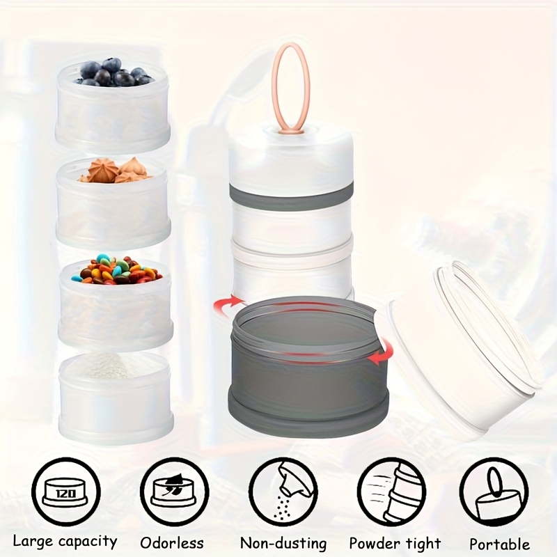 Vierlaagse melkpoederdoos zwar - Baby Food Nutrition recensie en prijs