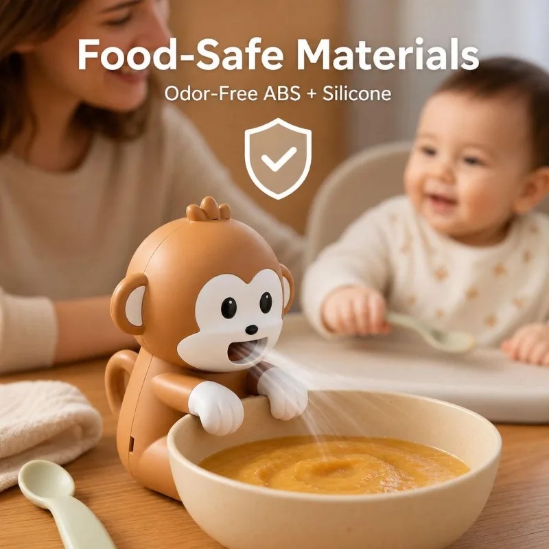 Draagbare aapvormige voedselko - Baby Food Kids recensie en prijs