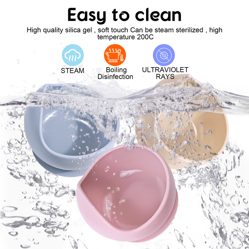2PC Siliconen Sucker Bowl Voed - Baby Food Eating recensie en prijs