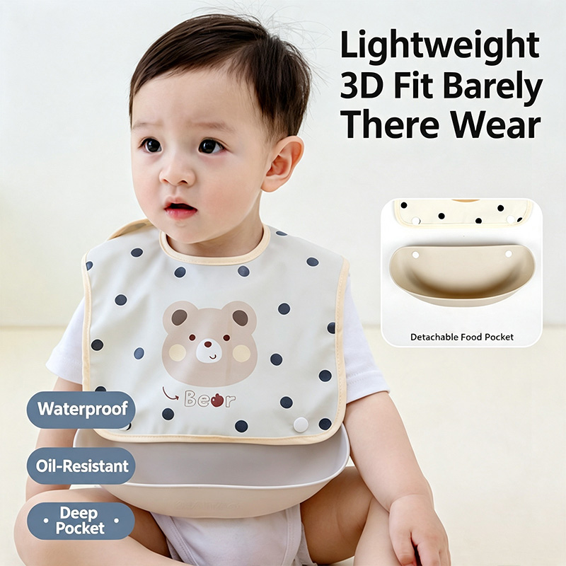 Afneembare baby-eetlap, waterd - Baby Food Eating recensie en prijs