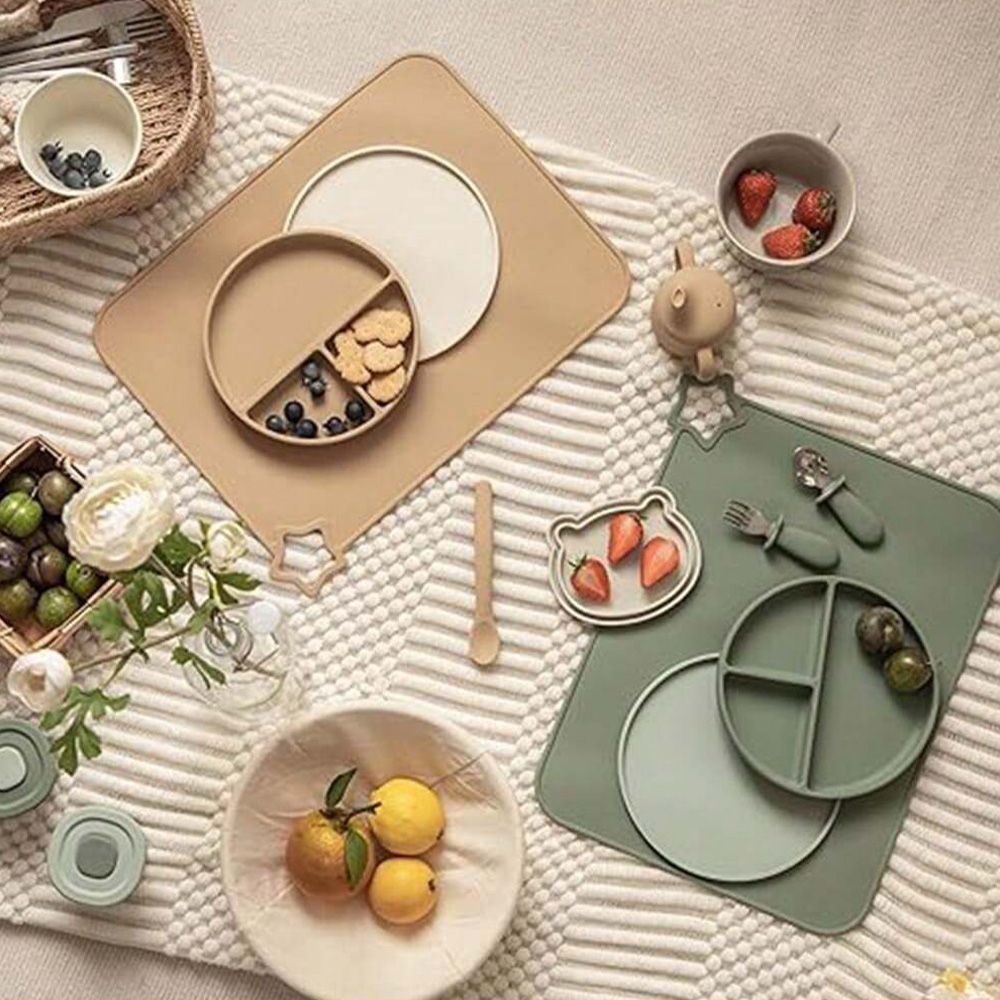 1PCS eenvoudige siliconen plac - Baby Food Restaurant recensie en prijs