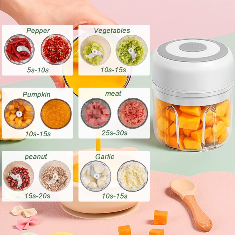 250ML elektrische knoflookmole - Baby Food Blender recensie en prijs