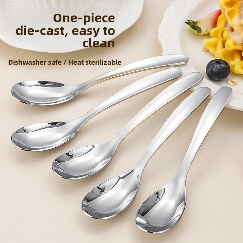 Verdikte lepel met platte bode - Baby Food Eating recensie en prijs