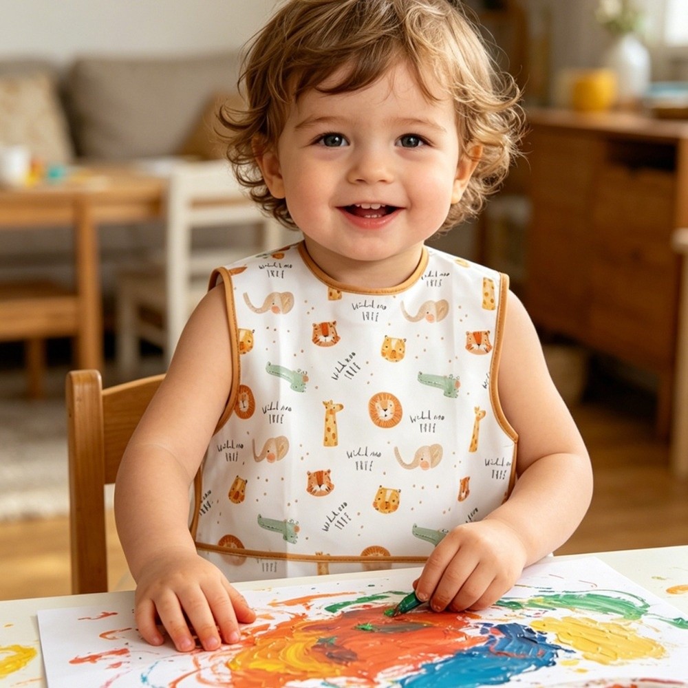 Waterdichte baby-eetlap zonder - Baby Food Eating recensie en prijs